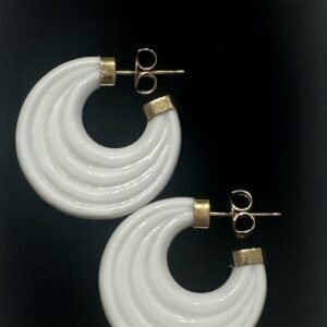 White Arracada Earrings