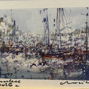 Watercolor painting of Barcelona by Alejandro Miras